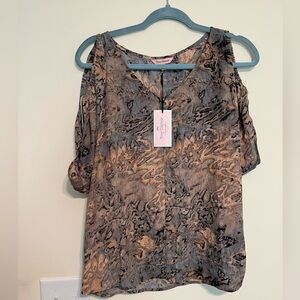 Juicy couture rose sunset blouse